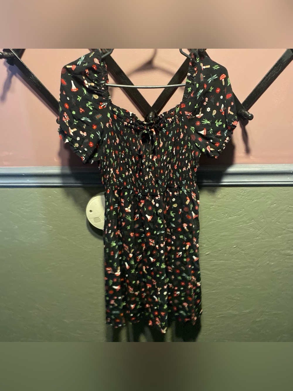 Hot Topic Smocked Mushroom Dress